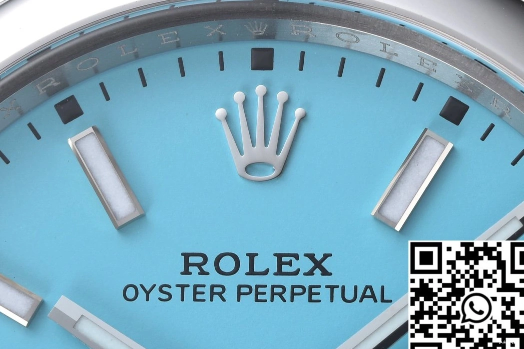 Rolex M124300-0006 Clean Perpetual Dial Turquoise Factory Oyster Blue 41MM 1223